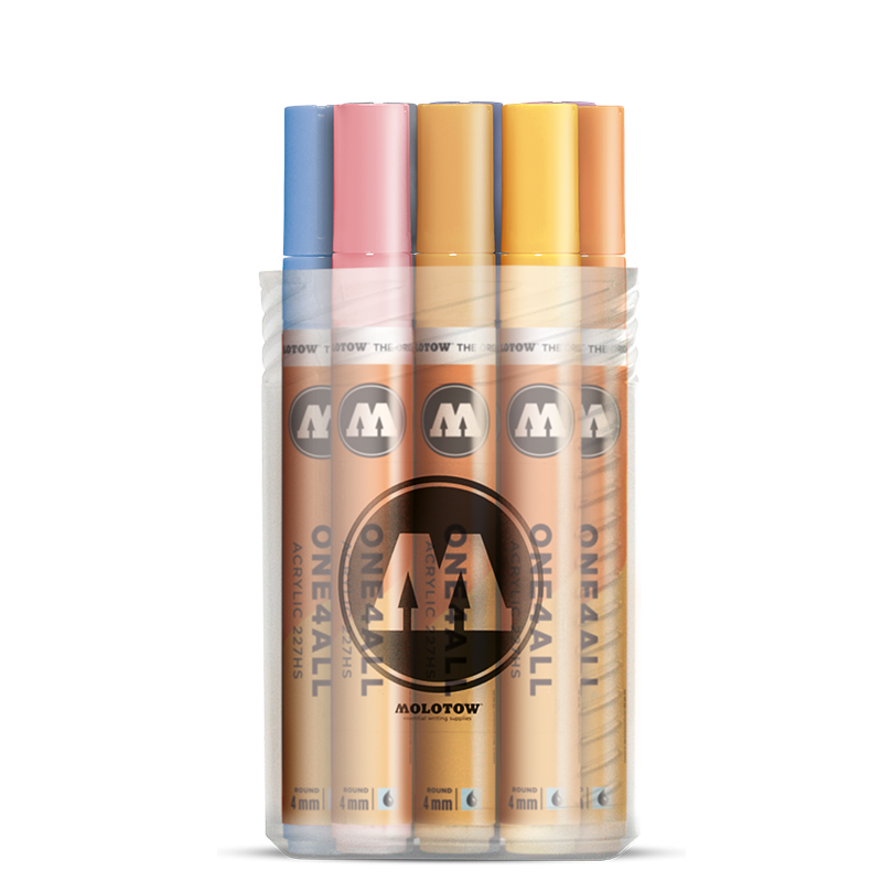 Molotow ONE4ALL 227HS Pastel Kit | 12 stk 4mm