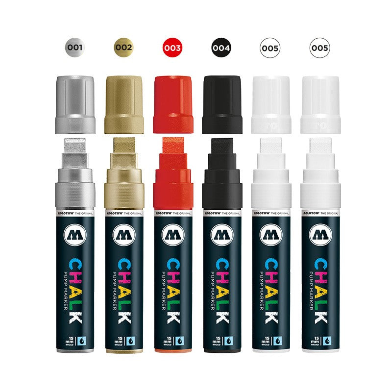 Molotow Chalk Pump Marker Basic Set 1 | 15mm
