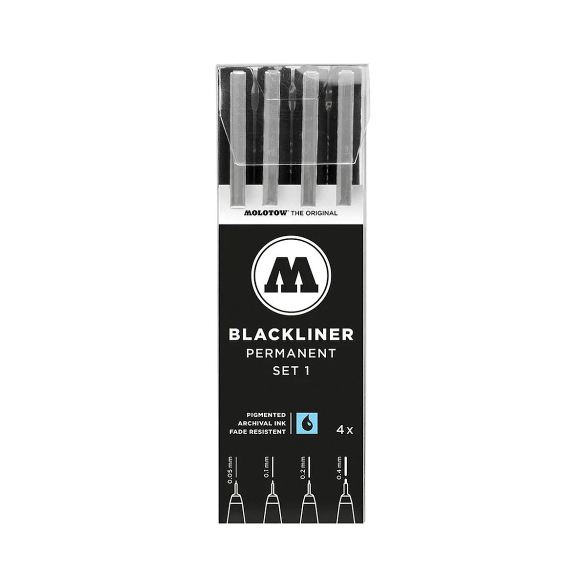 Molotow Blackliner Set | 4 stk Set 1