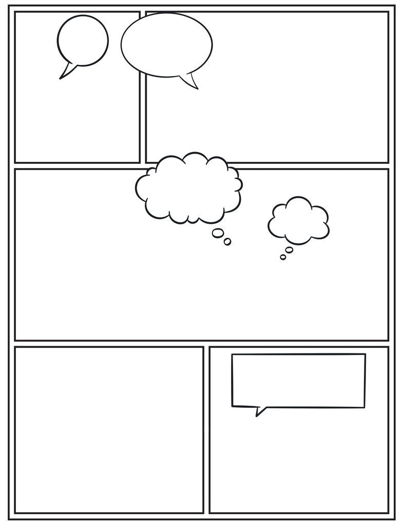 Draw Your Own Comic Book Malebog