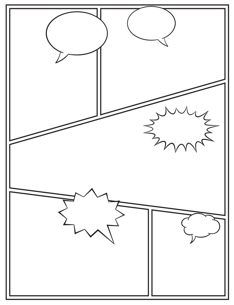 Draw Your Own Comic Book Malebog