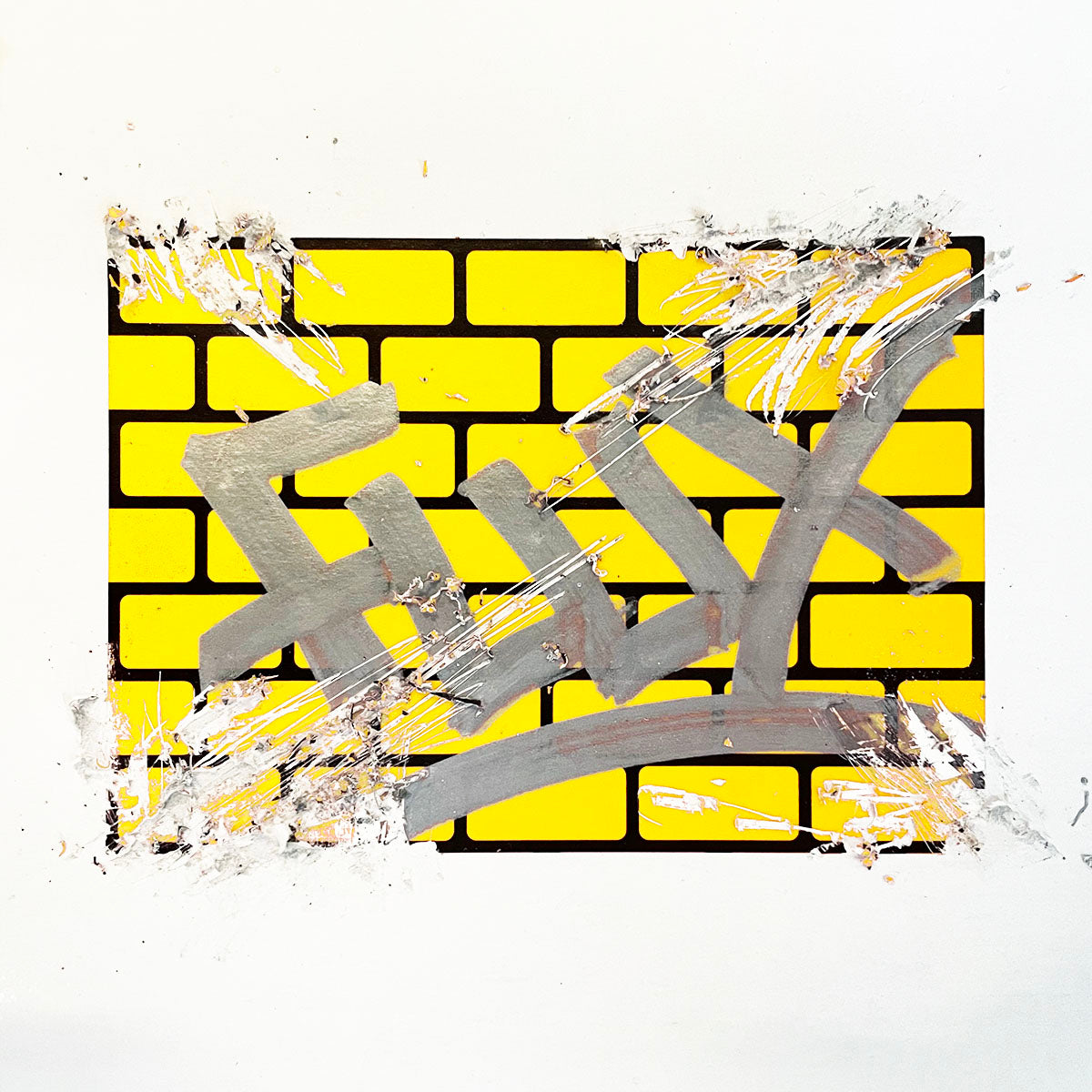 FLUX Bricks Yellow Eggshell Stickers | 50 stk