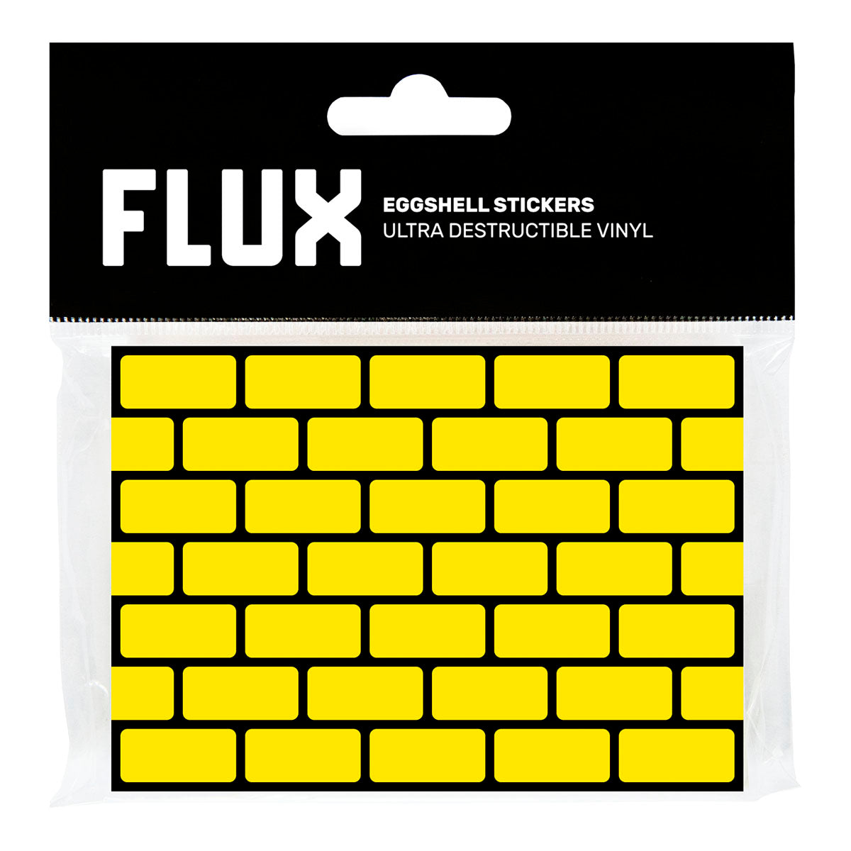 FLUX Bricks Yellow Eggshell Stickers | 50 stk