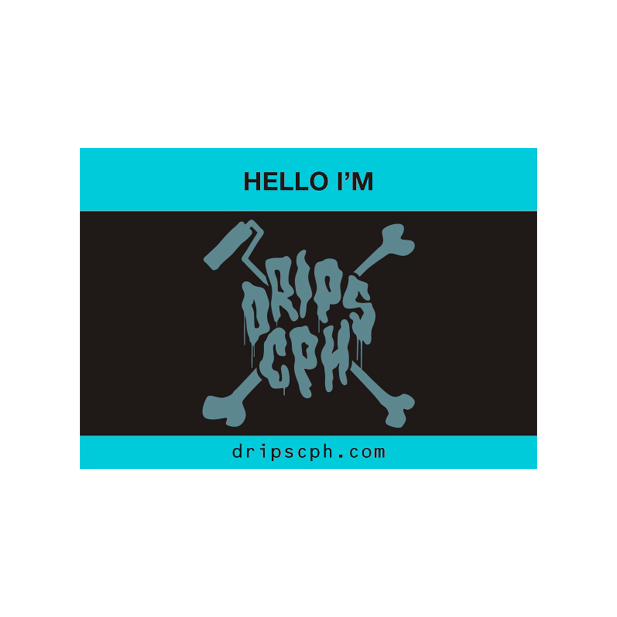DRIPS CPH Stickers - HELLO I'M | 25 stk