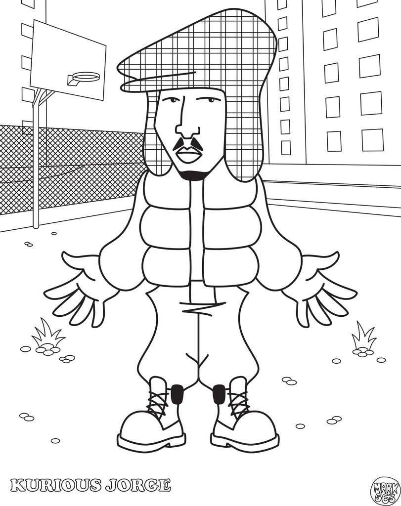 Hip Hop Coloring Book Malebog | East Coast Edition