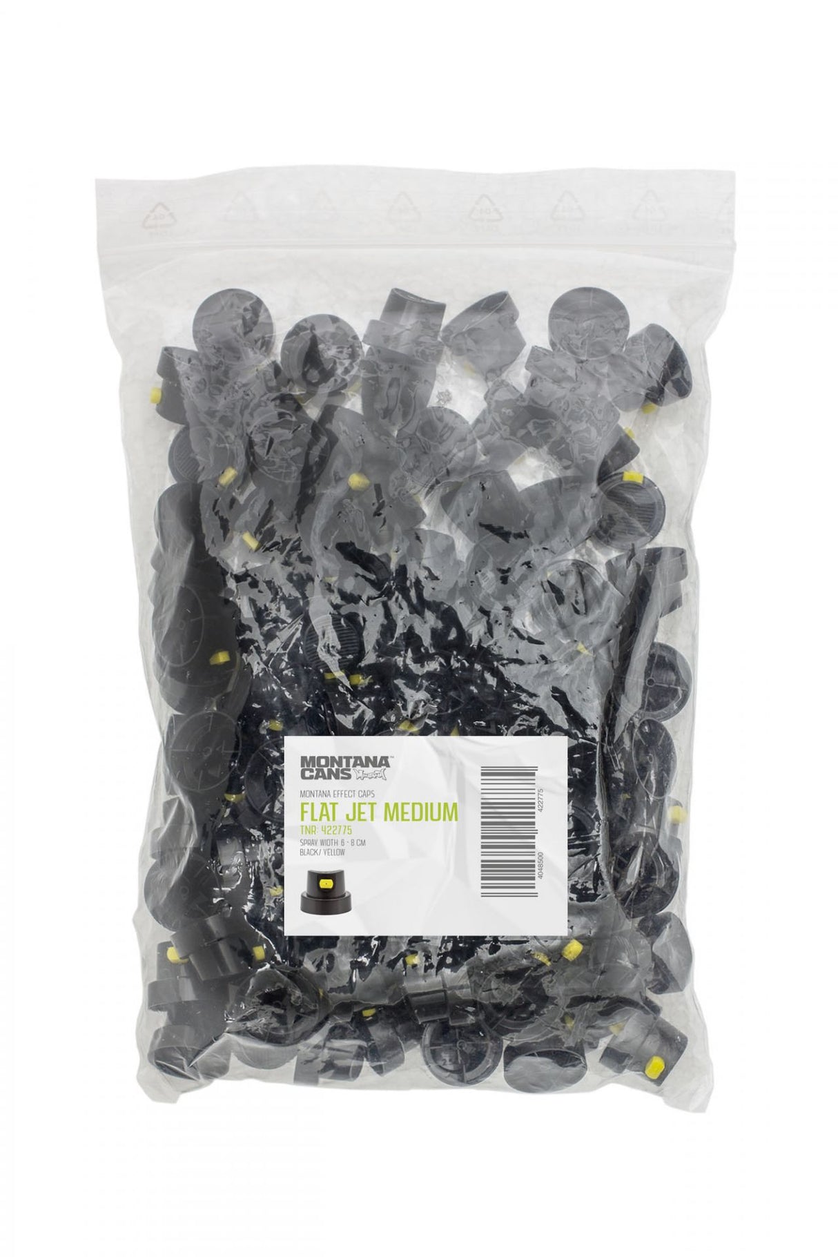 Flat Jet Medium Cap | 100 stk