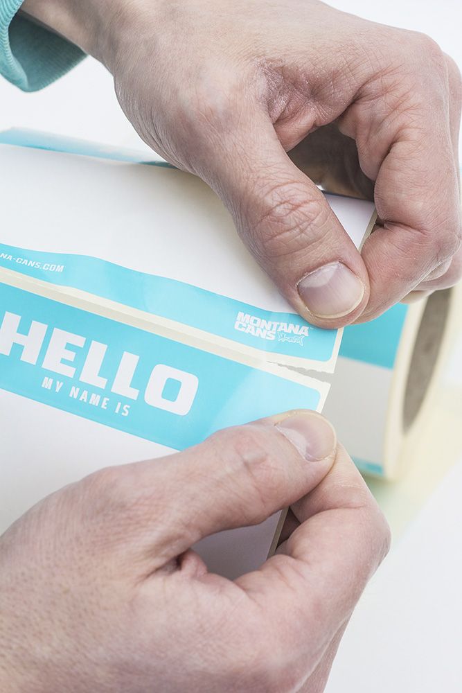 Montana HELLO Sticker rulle | 500 stk