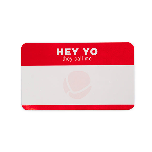 MTN WTF Eggshell Stickers | 50 stk Hey Yo + tusch