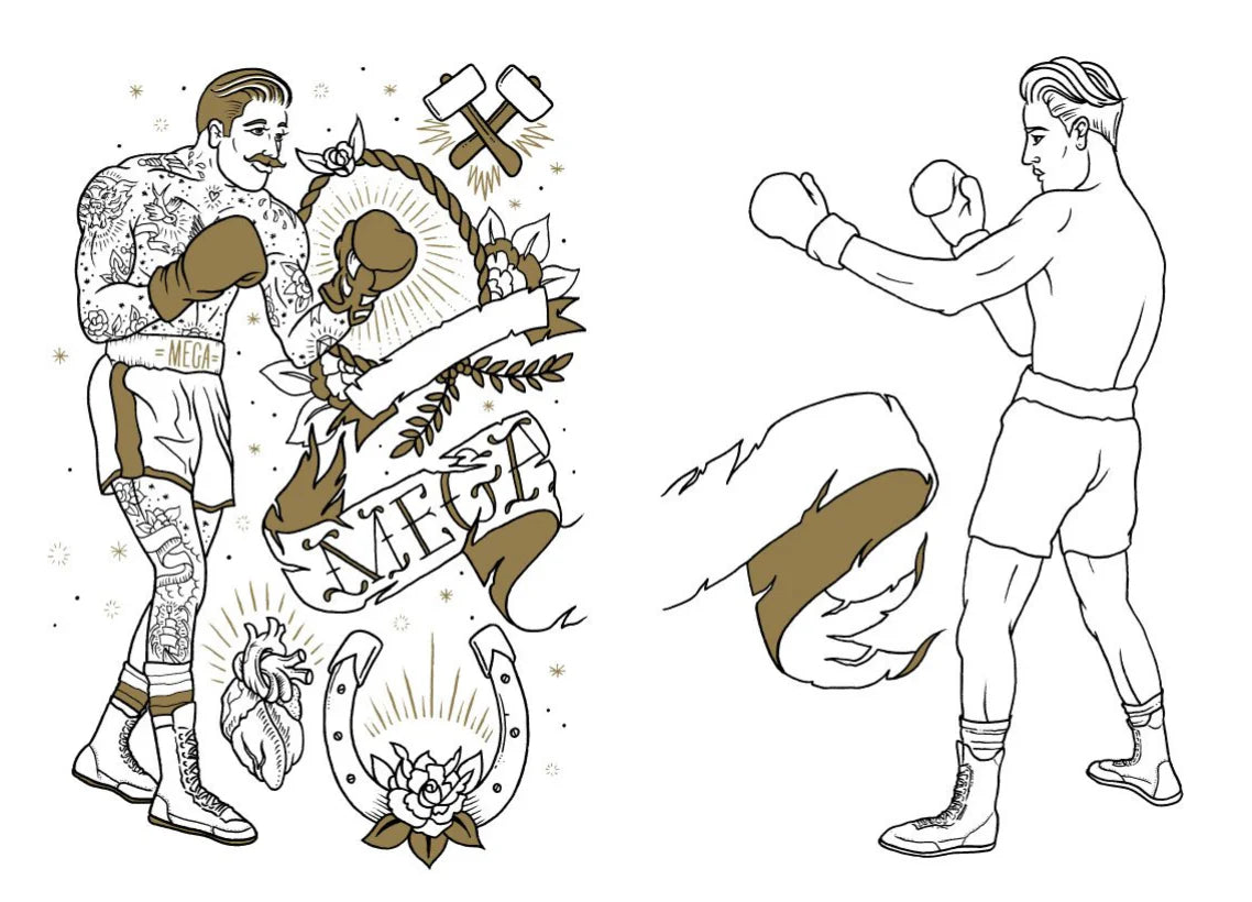 The Tattoo Coloring Book Malebog