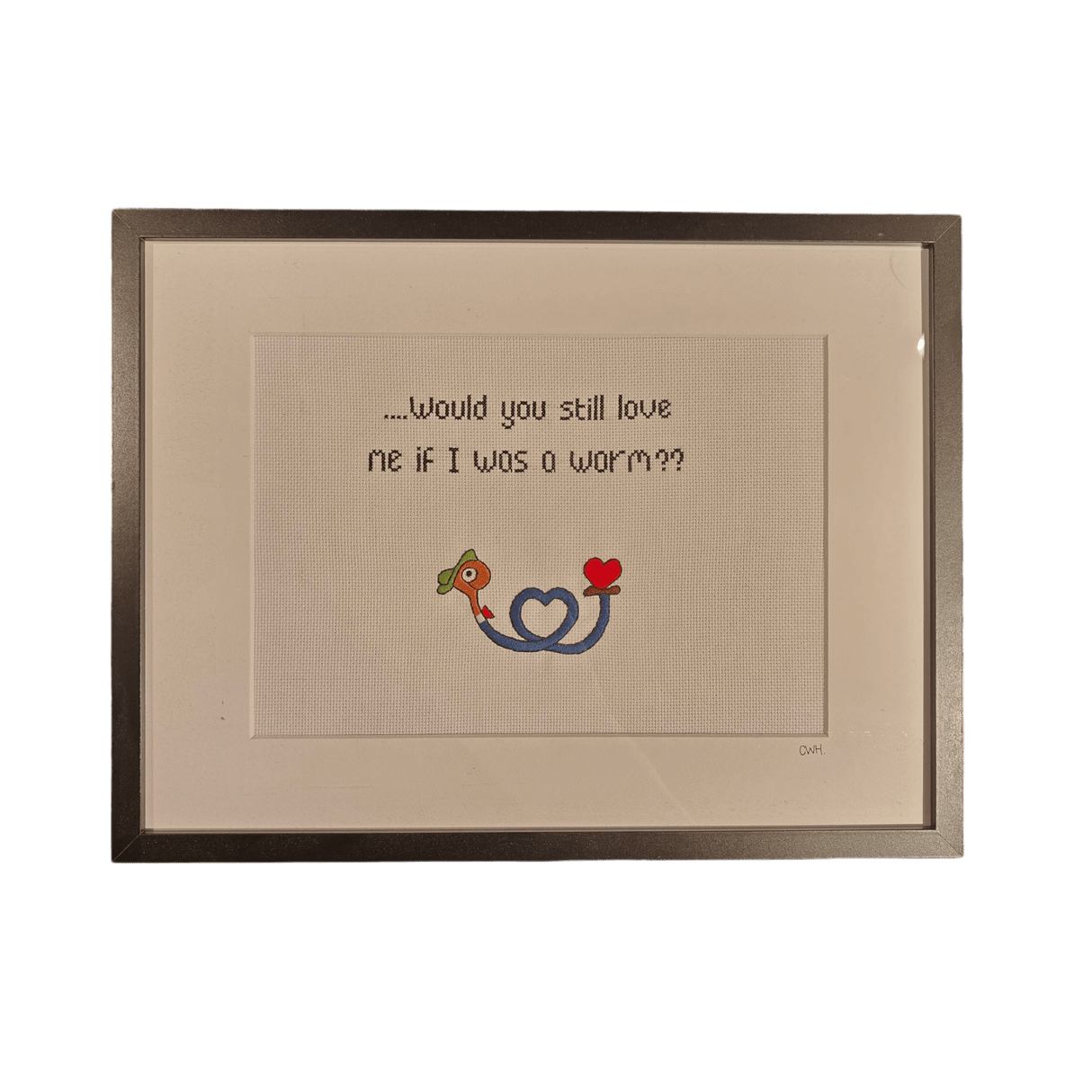 Craftedwhilehigh - Worm | Broderi (42 x 32)