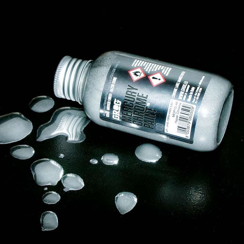 GROG Mercury Chrome Paint | 100ml Refill Hyper Chrome