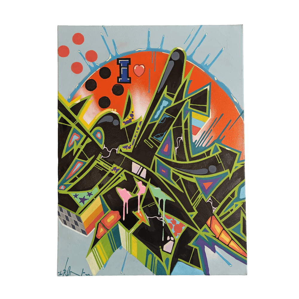 LRON - I Love, Maleri (60 x 80cm)