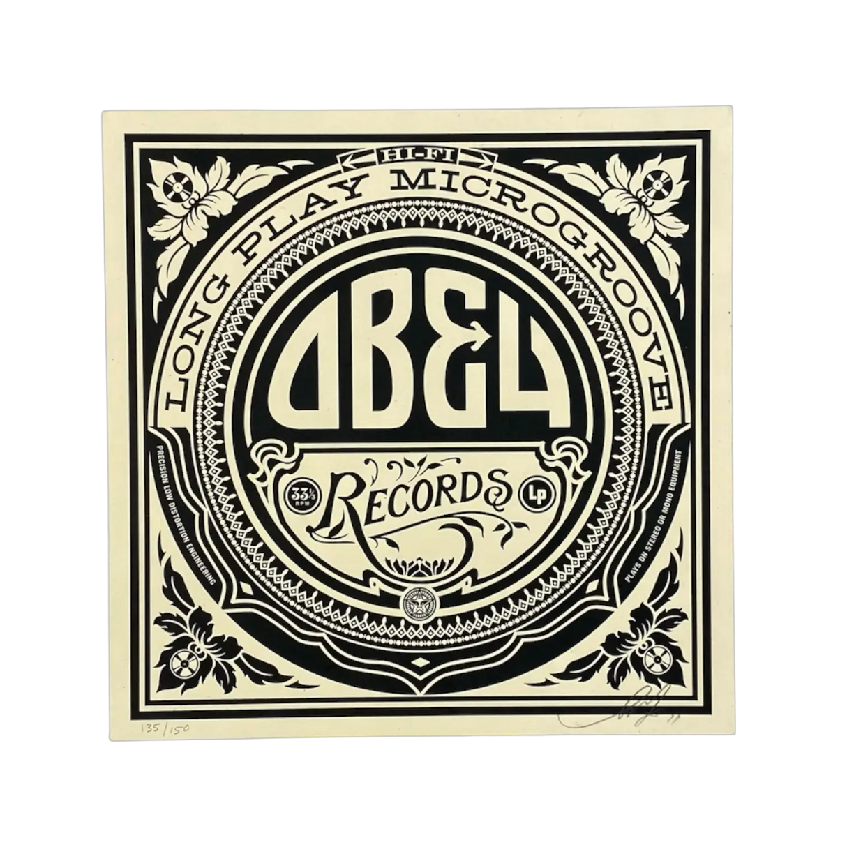 OBEY - OBEY Records 1, Print (30 x 30cm)