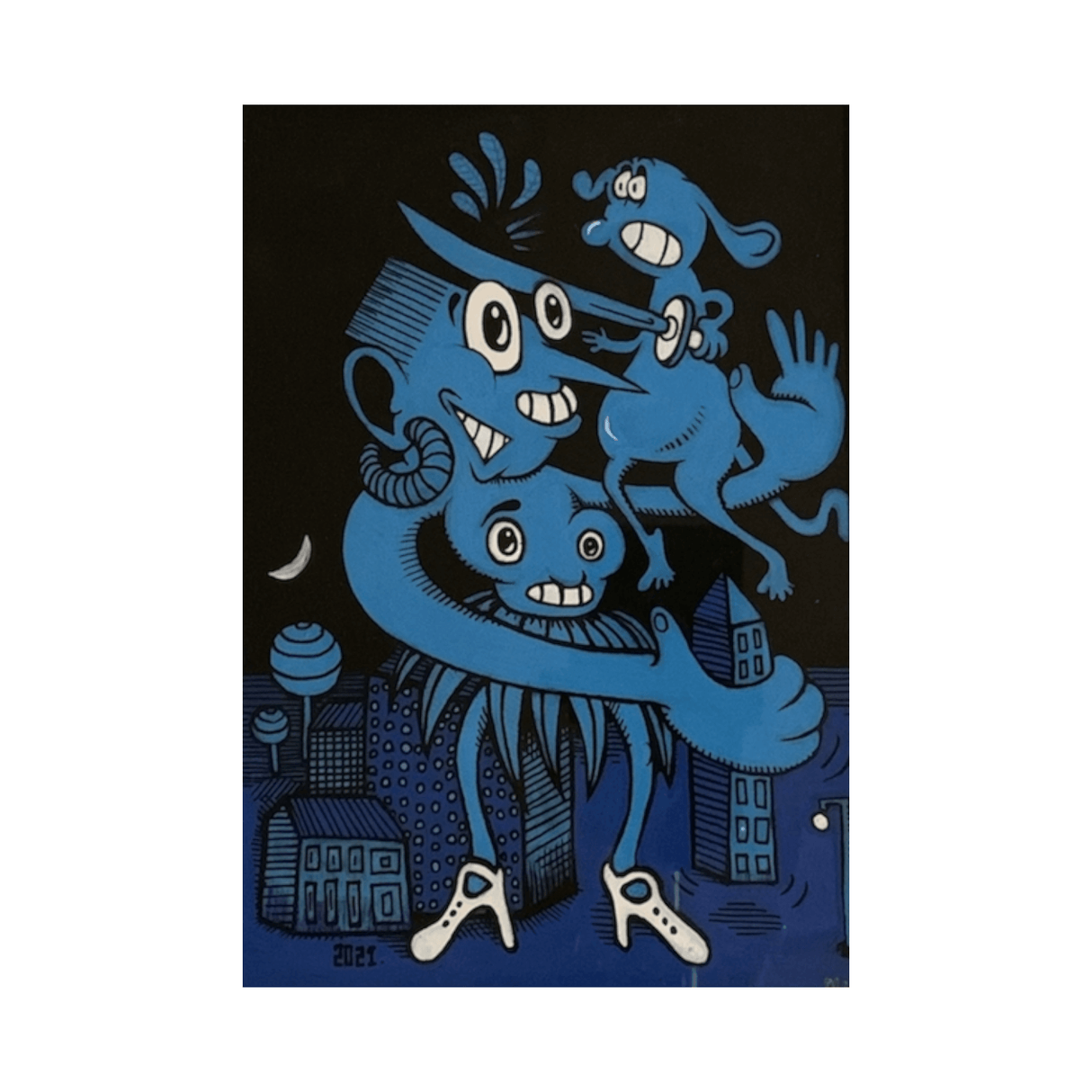 Peter Hvid Kromann - 4, Maleri (A5)