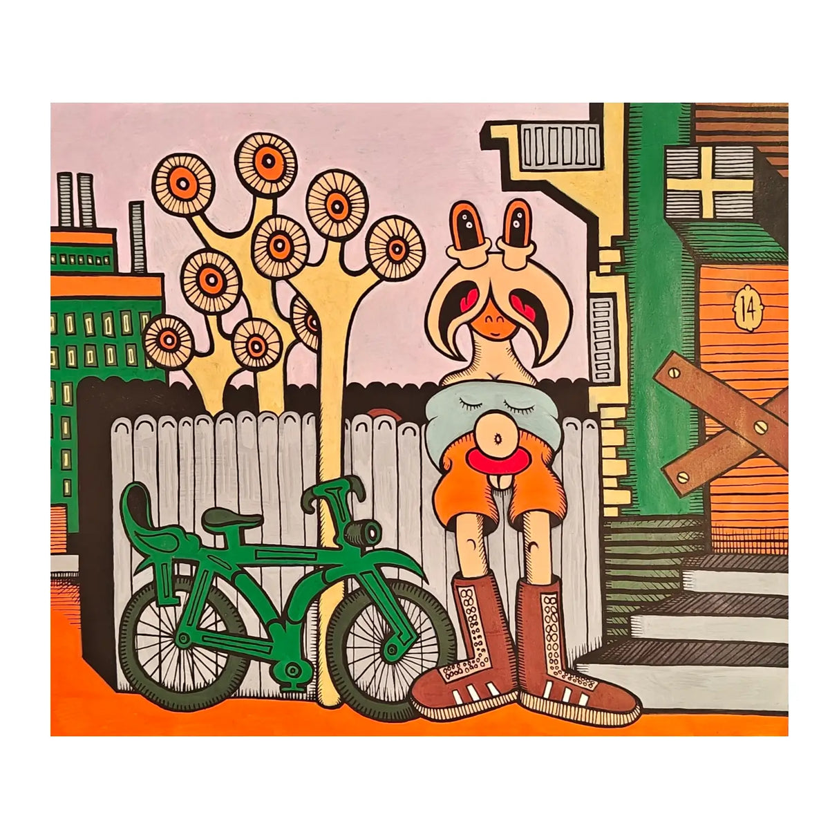 Peter Hvid Kromann - 1, Maleri (43 x 30cm)