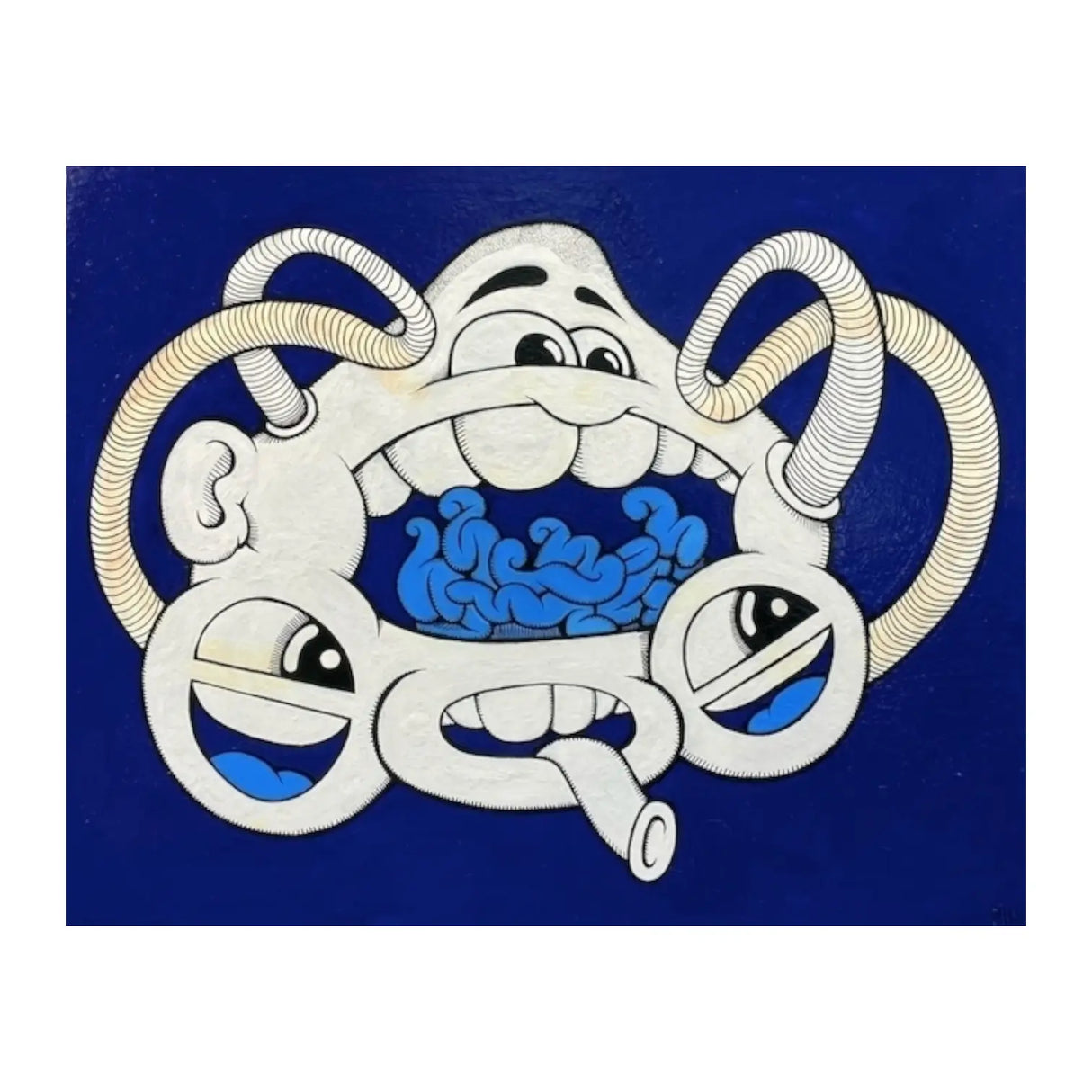 Peter Hvid Kromann - 2, Maleri på Pap (47 x 38cm)