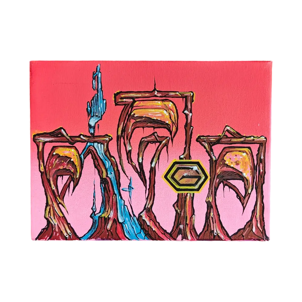 SIEGE - 4, Maleri (18 x 24cm)