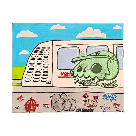 SINNR - Sinnrs Metro, Maleri (35 x 28cm)