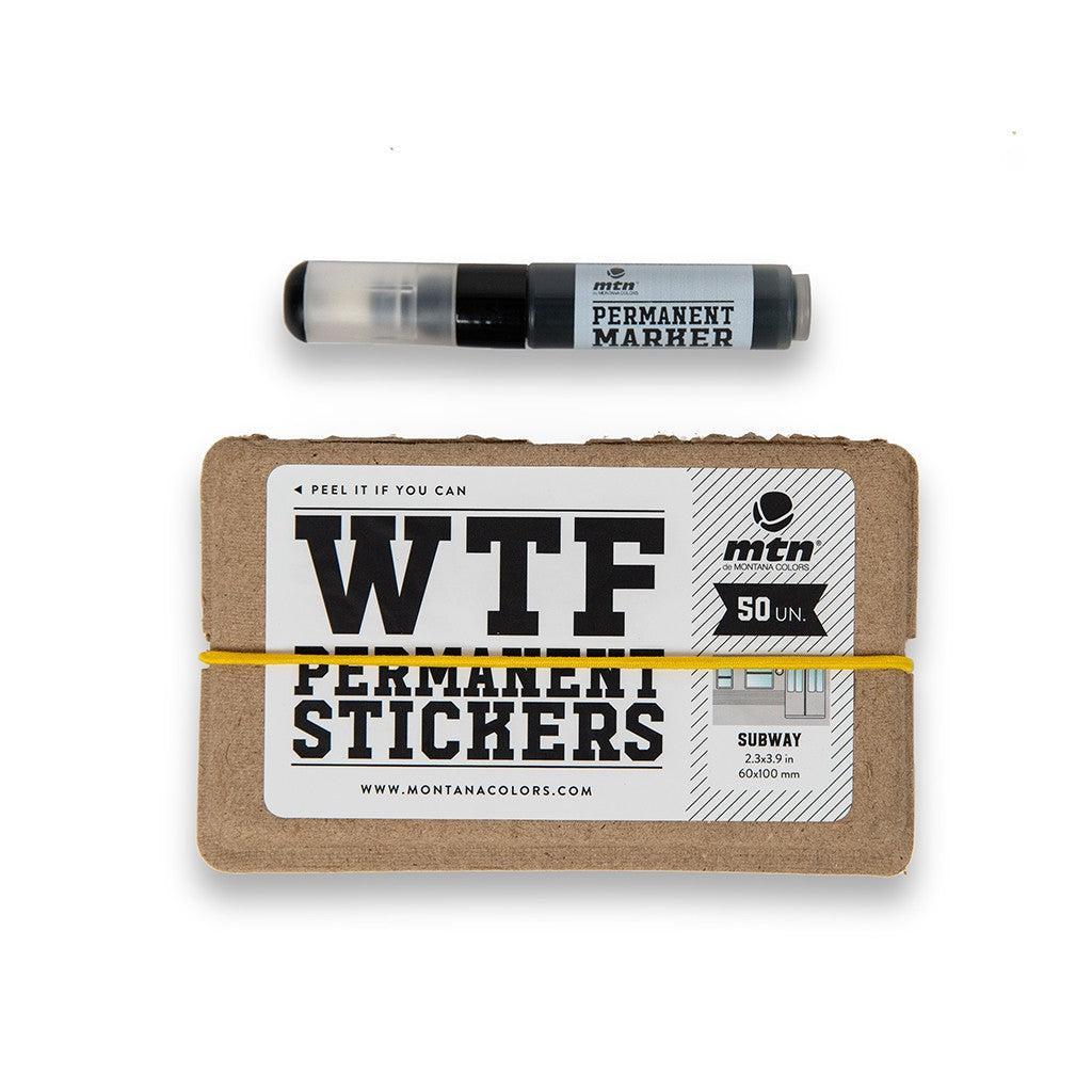 MTN WTF Eggshell Stickers | 50 stk Subway + tusch