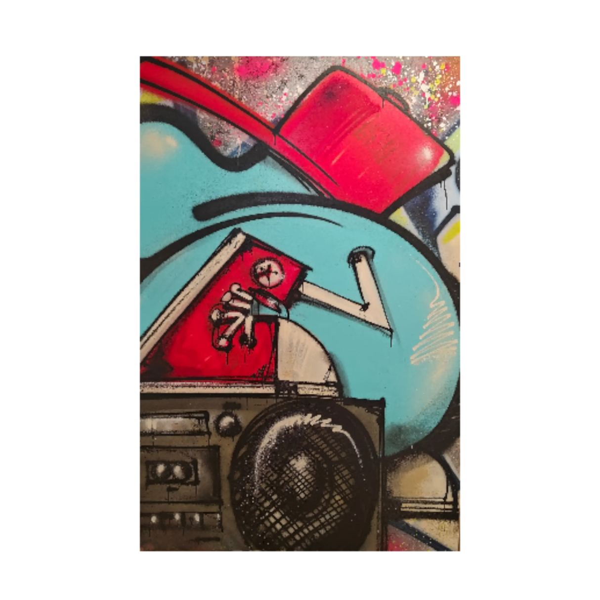 SWET - Boombox Maleri, Maleri (100 x 150cm)