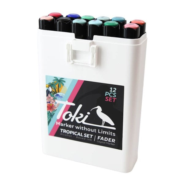 Toki Fader Layout Marker Set | 12 stk Tropical