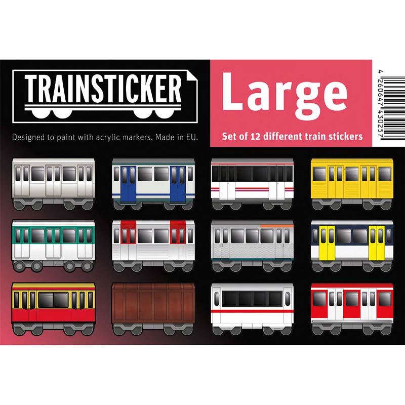 Under Pressure Train Sticker Set | 12 stk Large