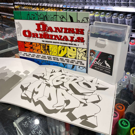 Tilbud: Graffiti malebog og tuschsæt fra Toki!
