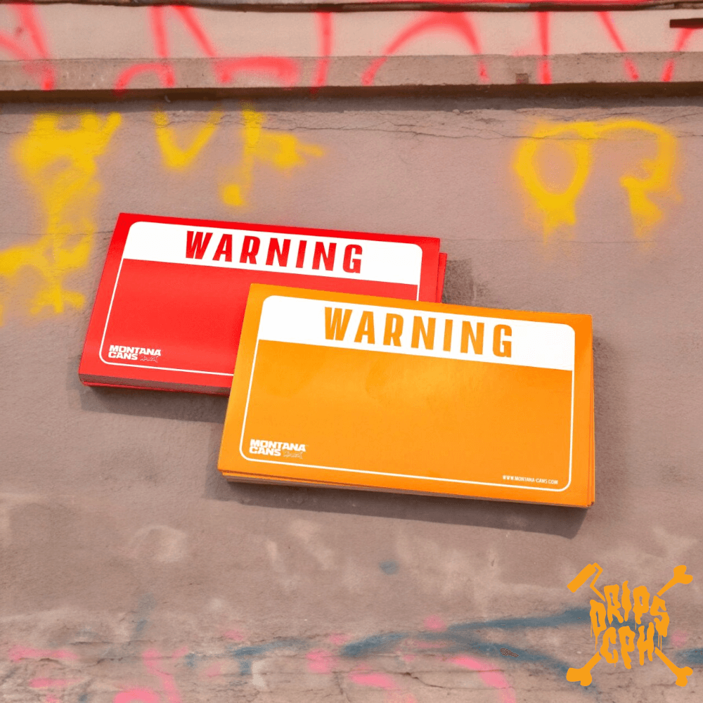 NYE WARNING STICKERS