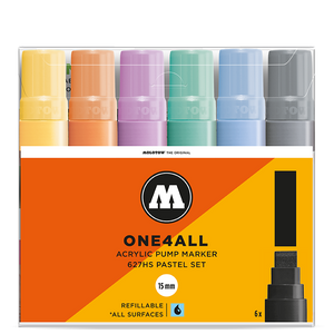 MOLOTOW ONE4ALL 627HS Pastel Set | 6 stk 15mm