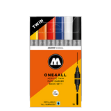 Molotow ONE4ALL Acrylic Twin Marker Basic Set I | 6 stk