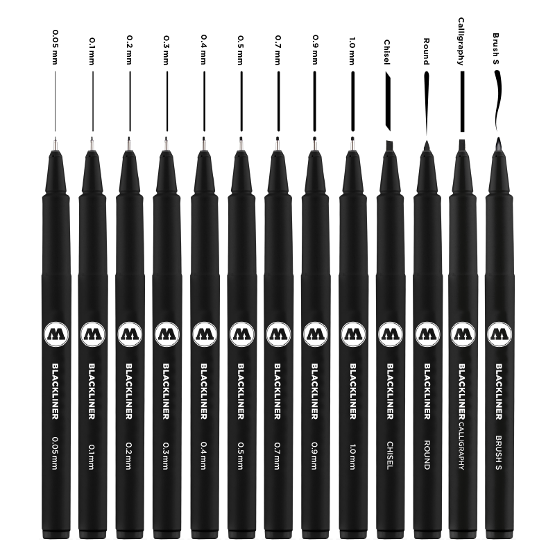 Molotow Blackliner Set | 13 stk