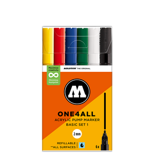 Molotow ONE4ALL 127HS Basic Set 1 | 6 stk 2mm