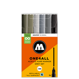 Molotow ONE4ALL 127HS Grey Set | 6 stk 2mm
