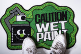 Montana Doormat | Caution Wet Paint - Green