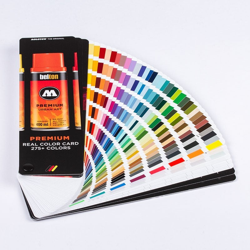 Molotow Premium 275+ Color Chart | Farvekort