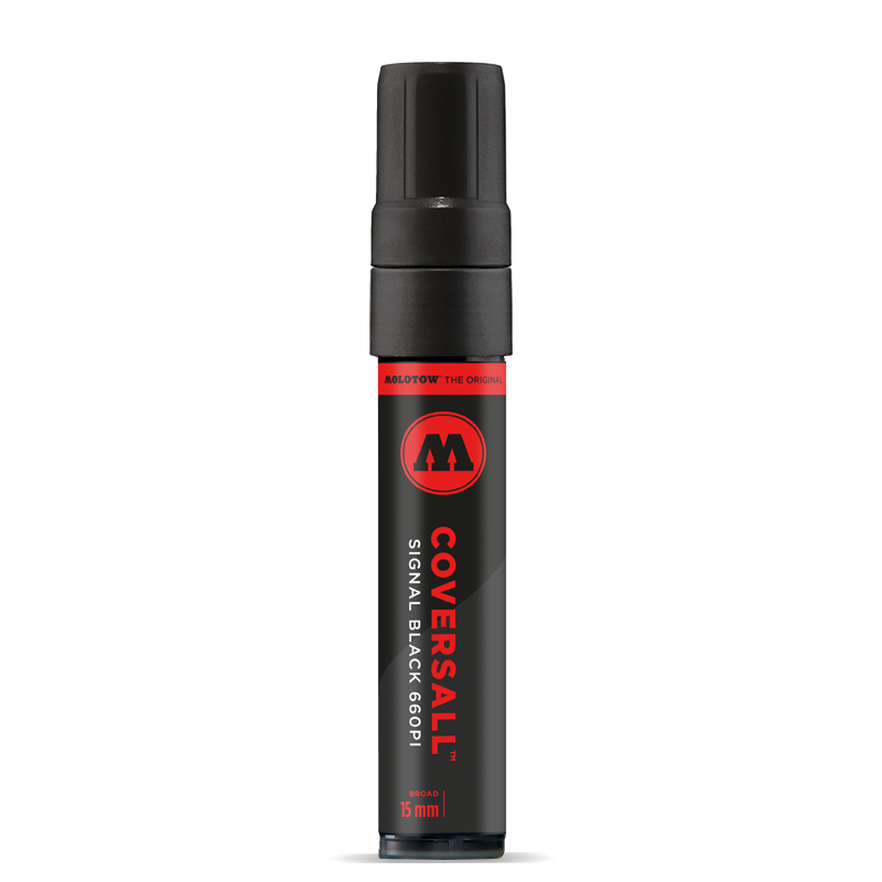 Molotow COVERSALL Marker 660PI | 15mm Sort