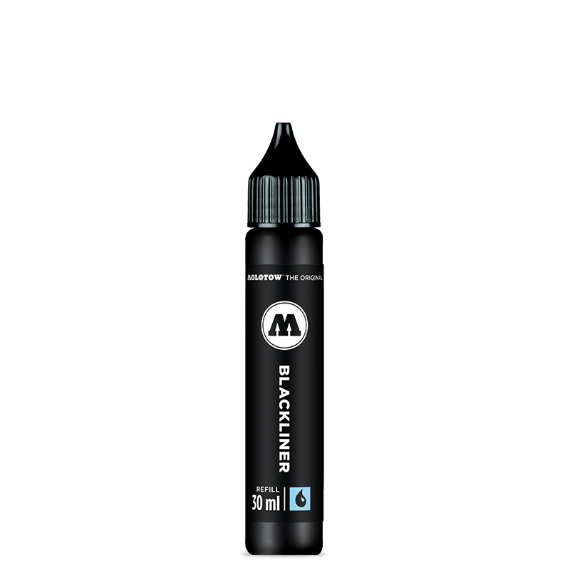 Molotow Blackliner Brush Pen + Refill 30ml