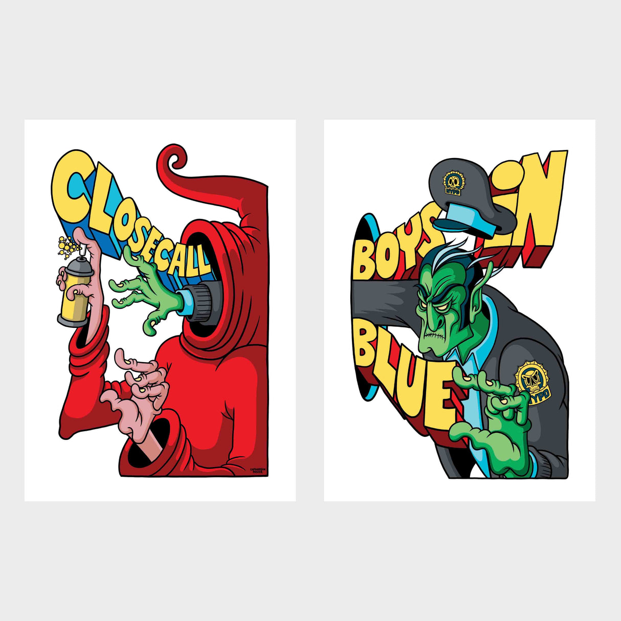 Copenhagen Poster - Close Call, Print (2 x A4)
