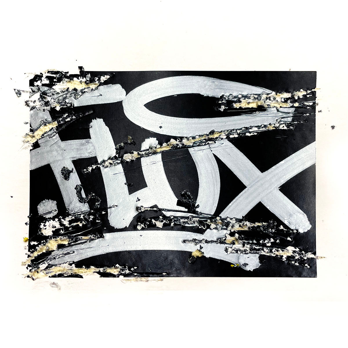 FLUX Black Eggshell Stickers | 50 stk