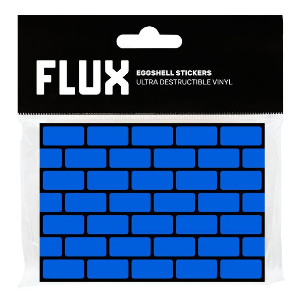 FLUX Bricks Cyan Eggshell Stickers | 50 stk