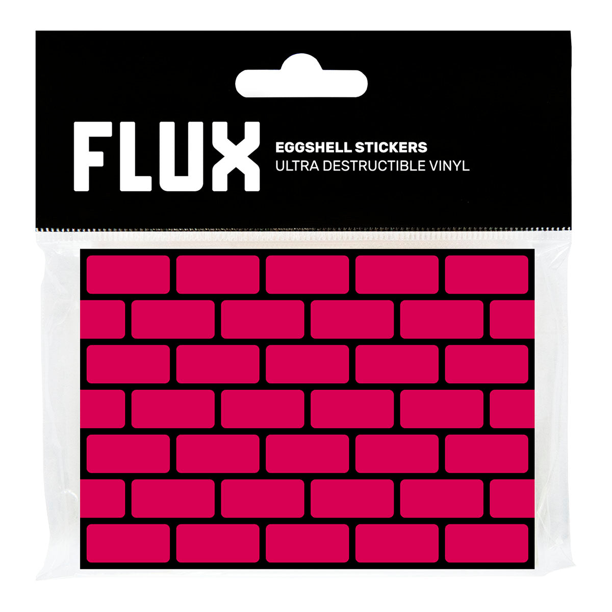 FLUX Bricks Magenta Eggshell Stickers | 50 stk