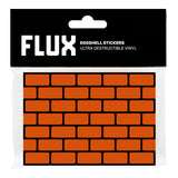 FLUX Bricks Orange Eggshell Stickers | 50 stk