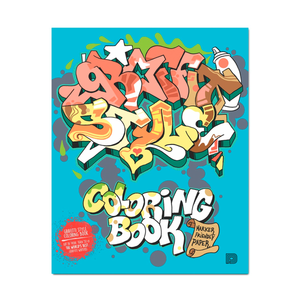 Graffiti Style Coloring Book Malebog