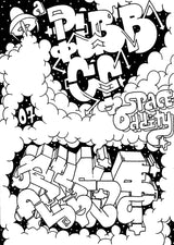 Graffiti Coloring Book Malebog | Vol. 1