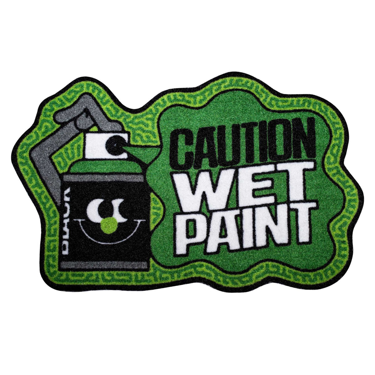 Montana Doormat | Caution Wet Paint - Green