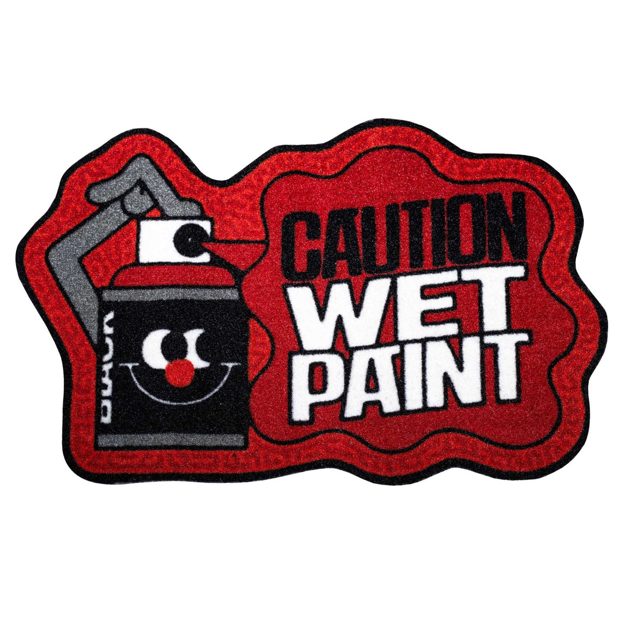 Montana Doormat | Caution Wet Paint - Red