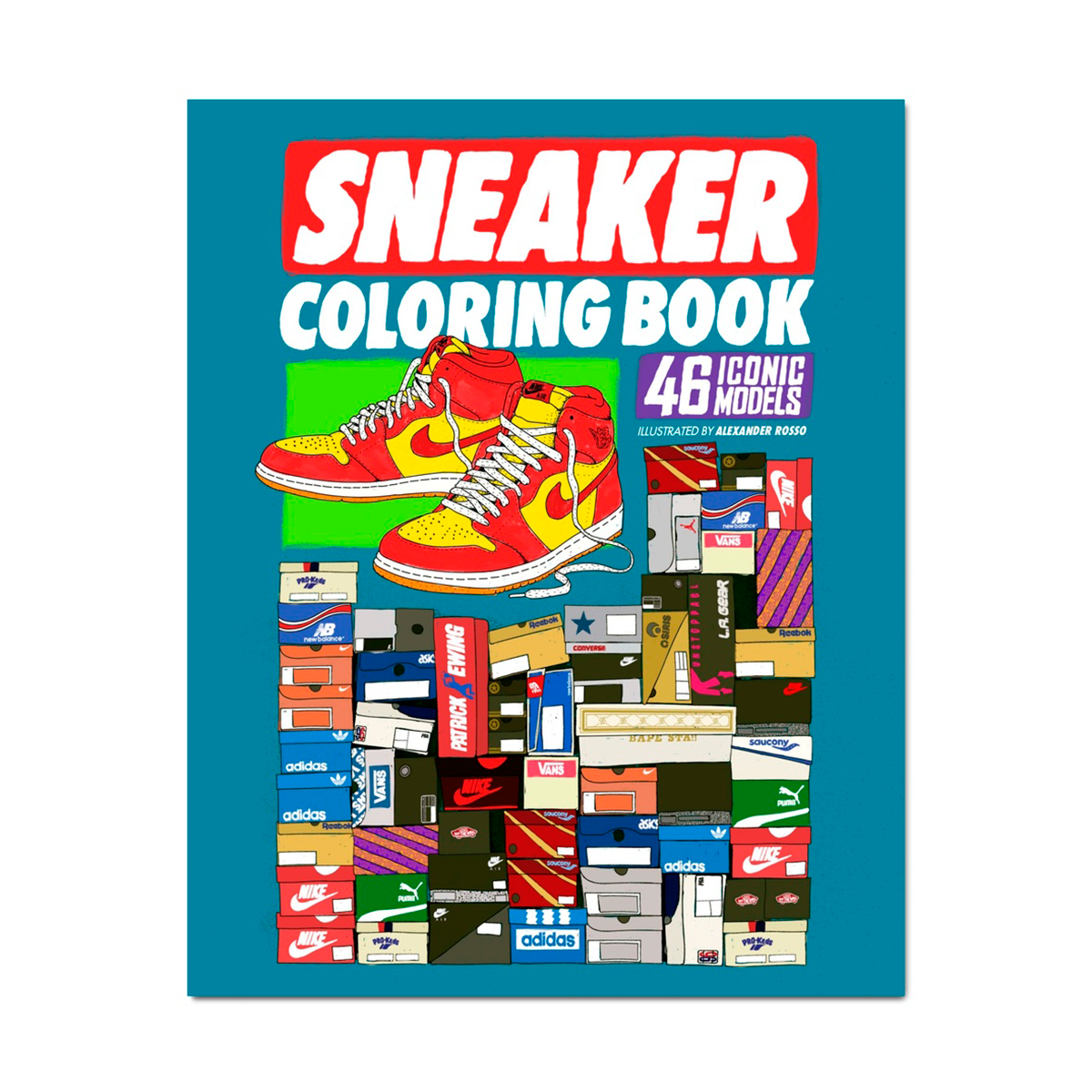 Sneaker Coloring Book Malebog