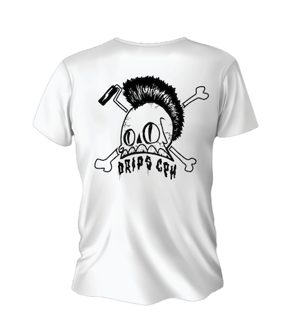 DRIPS CPH Punk Skull T-Shirt | Hvid