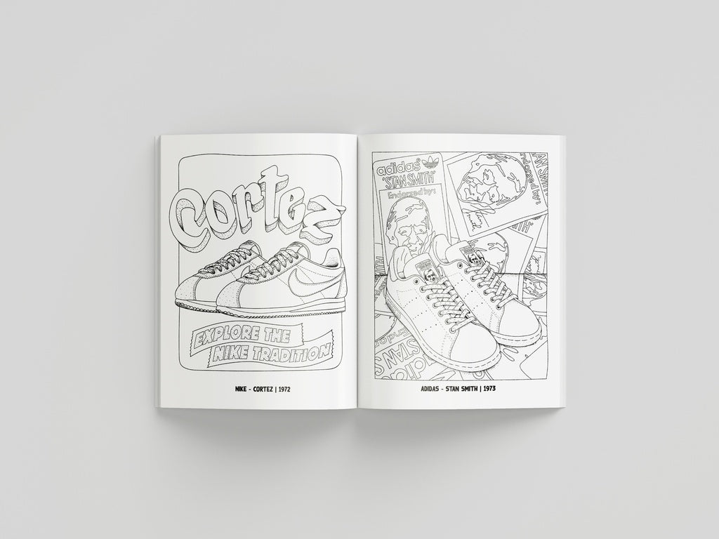 Sneaker Coloring Book Malebog