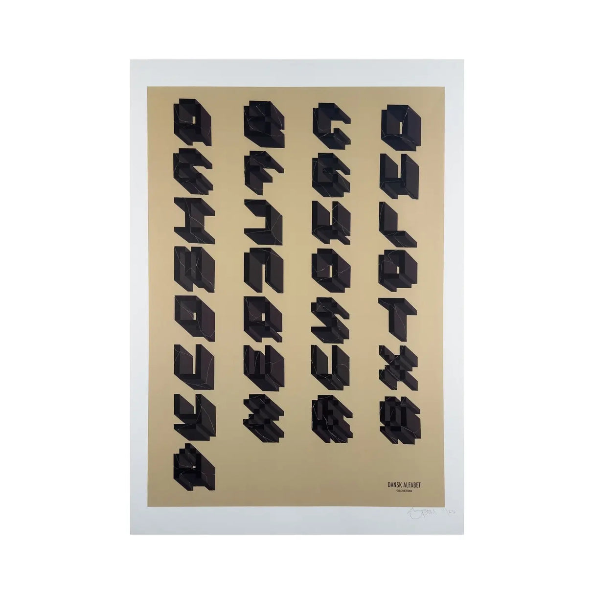 STORM - Dansk Alfabet, Print (A2)